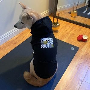 NWOT PUPPIES AND SOUL SoulCycle Dog Zip Up Hoodie